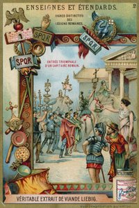 Triumphal entry of a Roman captain by European School